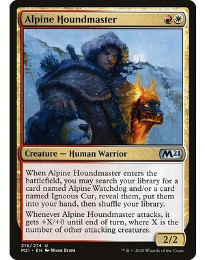 Magic: The Gathering Alpine Houndmaster (215) Near Mint