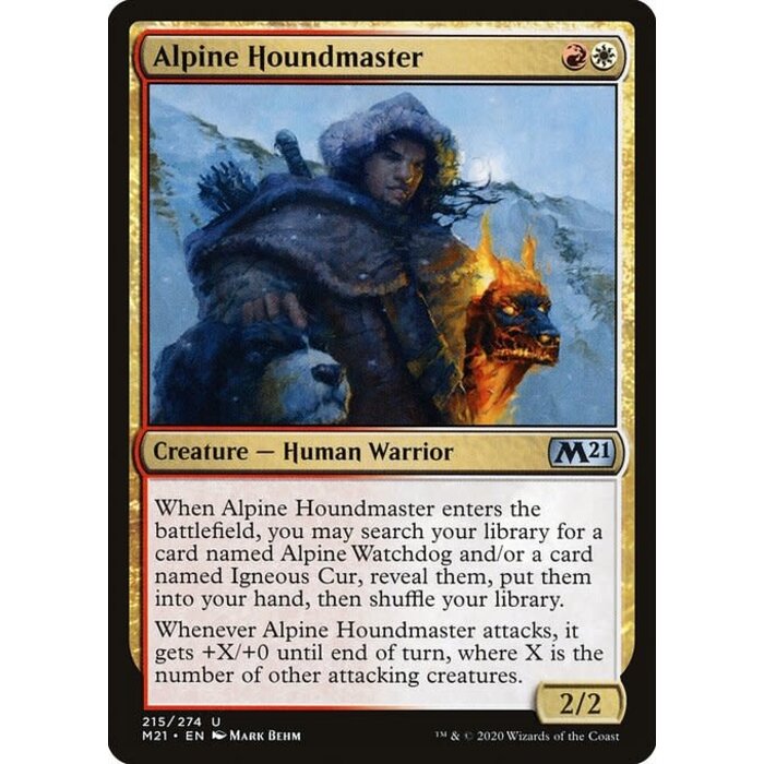 Magic: The Gathering Alpine Houndmaster (215) Near Mint