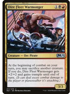 Magic: The Gathering Dire Fleet Warmonger (217) Lightly Played