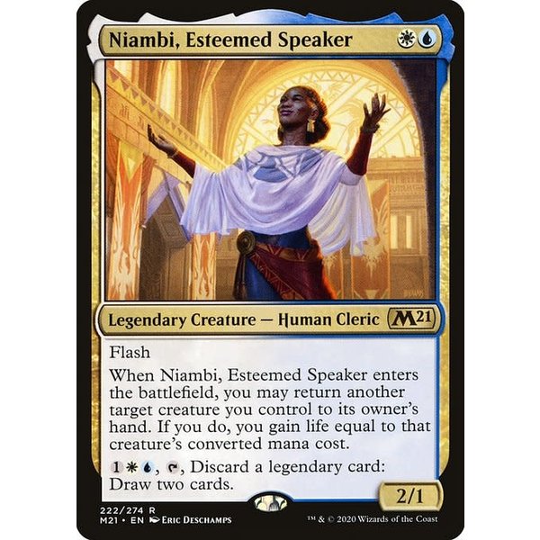 Magic: The Gathering Niambi, Esteemed Speaker (222) Near Mint Foil