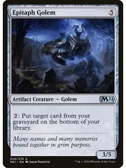 Magic: The Gathering Epitaph Golem (230) Lightly Played