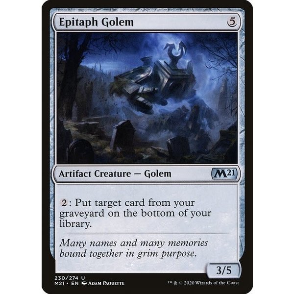 Magic: The Gathering Epitaph Golem (230) Near Mint Foil