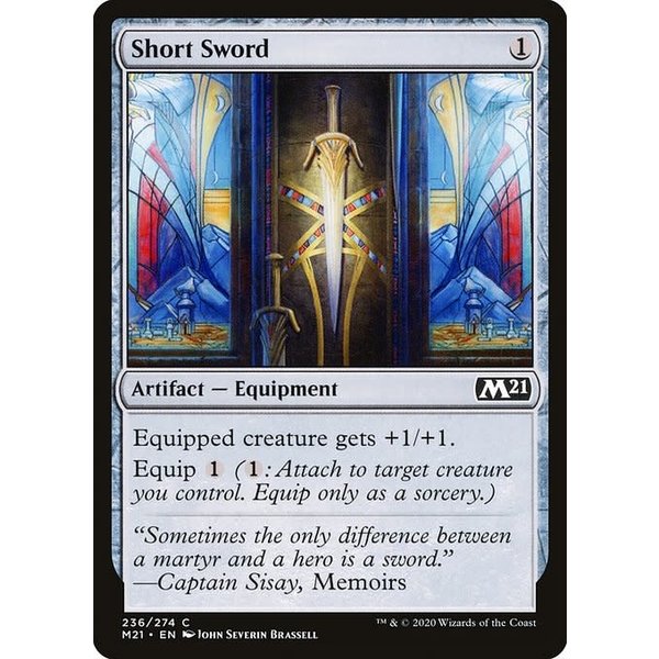 Magic: The Gathering Short Sword (236) Lightly Played