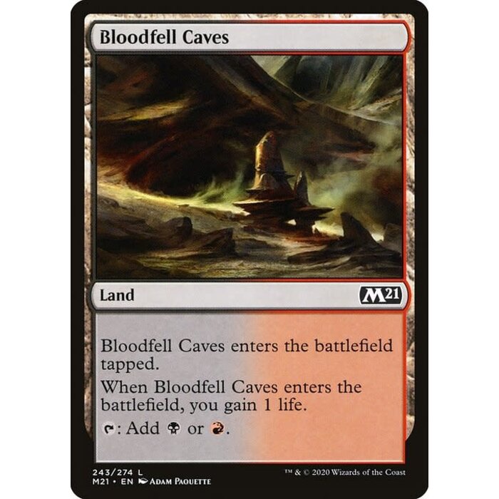 Magic: The Gathering Bloodfell Caves (243) Lightly Played