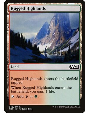 Magic: The Gathering Rugged Highlands (249) Lightly Played