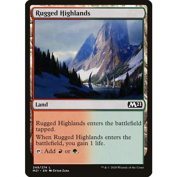 Magic: The Gathering Rugged Highlands (249) Near Mint Foil
