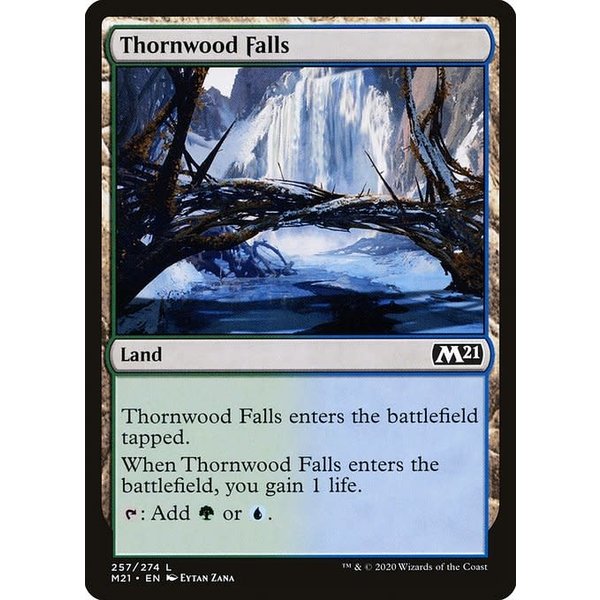 Magic: The Gathering Thornwood Falls (257) Near Mint