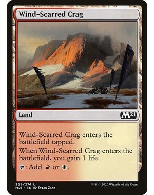 Magic: The Gathering Wind-Scarred Crag (259) Near Mint