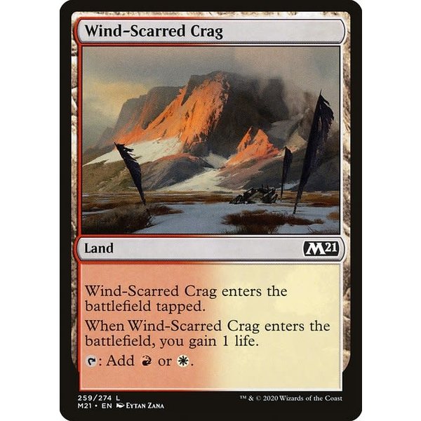 Magic: The Gathering Wind-Scarred Crag (259) Near Mint