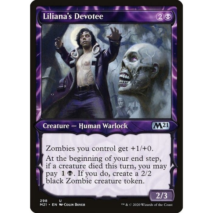 Magic: The Gathering Liliana's Devotee (Showcase) (298) Near Mint Foil