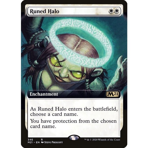 Magic: The Gathering Runed Halo (Extended Art) (346) Lightly Played Foil