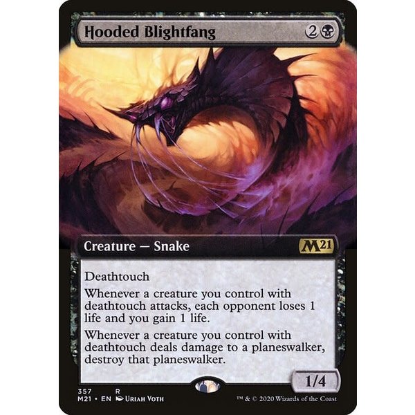 Magic: The Gathering Hooded Blightfang (Extended Art) (357) Lightly Played