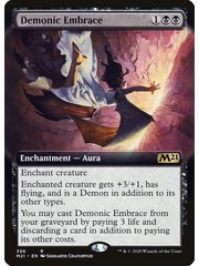 Magic: The Gathering Demonic Embrace (Extended Art) (356) Lightly Played