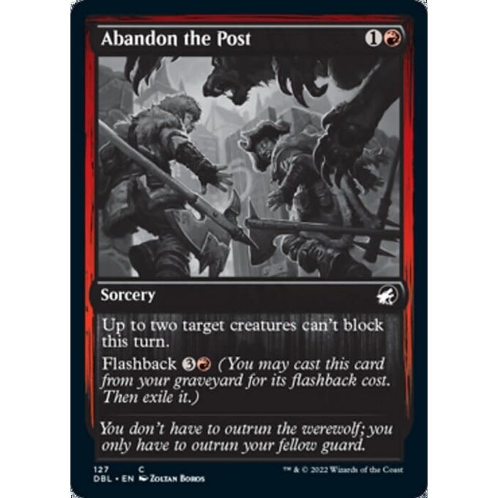 Magic: The Gathering Abandon the Post (127) Near Mint