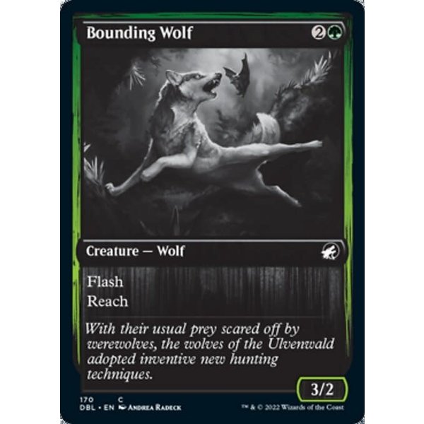 Magic: The Gathering Bounding Wolf (170) Near Mint