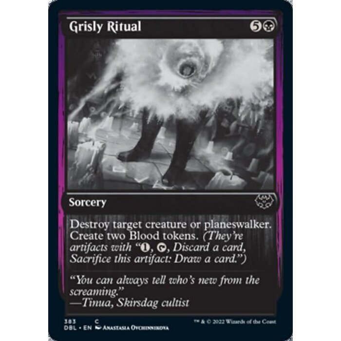 Magic: The Gathering Grisly Ritual (383) Near Mint