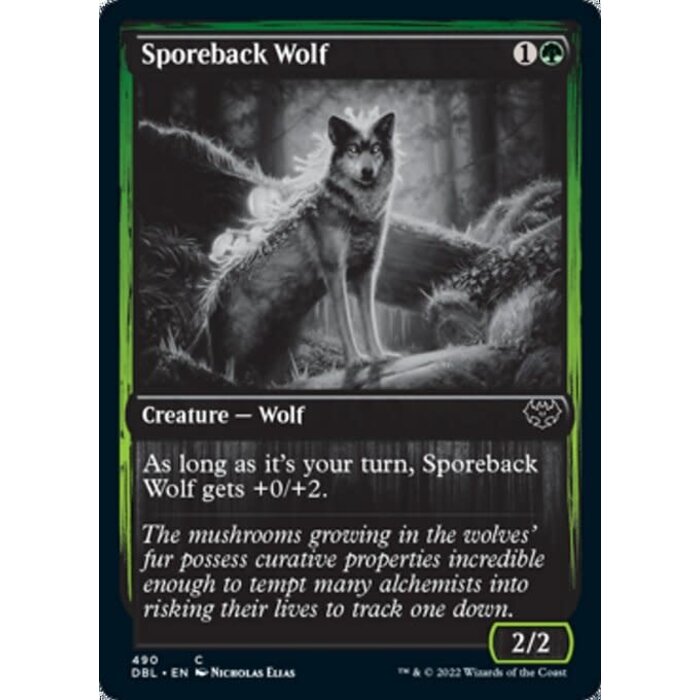 Magic: The Gathering Sporeback Wolf (490) Near Mint