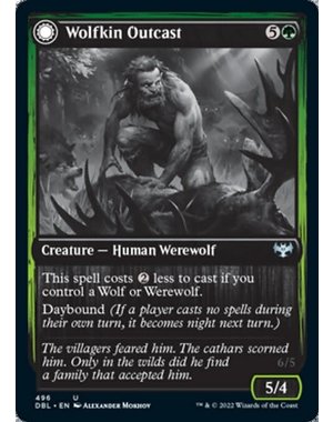Magic: The Gathering Wolfkin Outcast (496) Near Mint