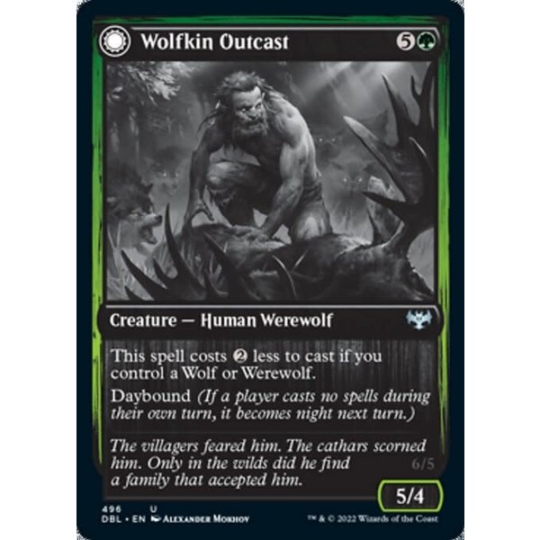 Magic: The Gathering Wolfkin Outcast (496) Near Mint