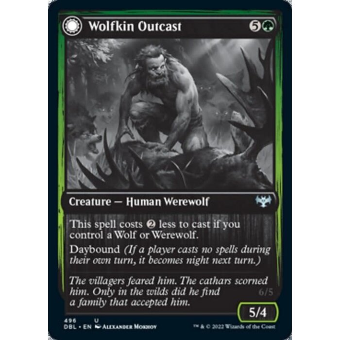 Magic: The Gathering Wolfkin Outcast (496) Near Mint