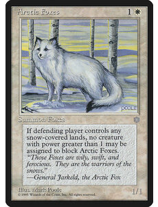 Magic: The Gathering Arctic Foxes (002) Moderately Played