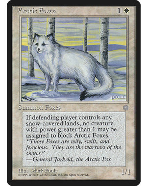 Magic: The Gathering Arctic Foxes (002) Moderately Played