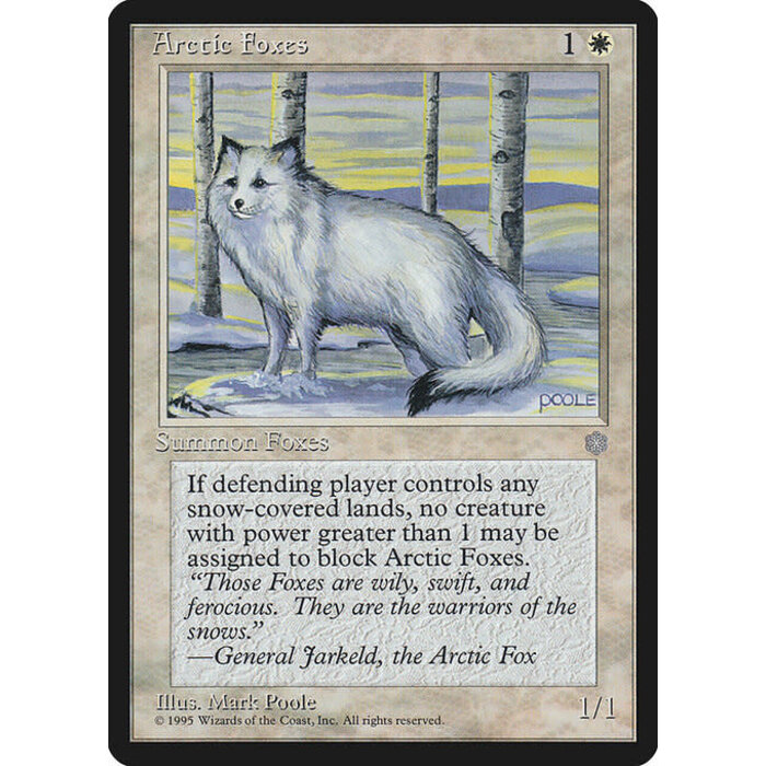Magic: The Gathering Arctic Foxes (002) Moderately Played