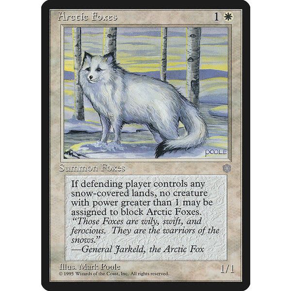 Magic: The Gathering Arctic Foxes (002) Lightly Played