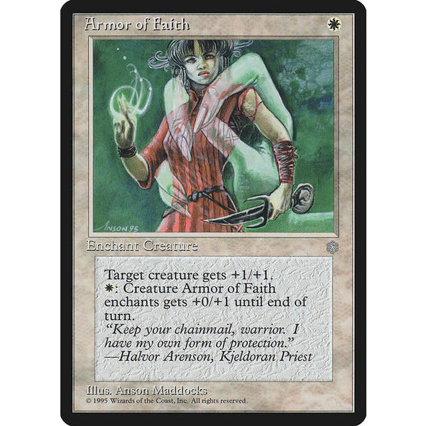 Magic: The Gathering Armor of Faith (004) Lightly Played