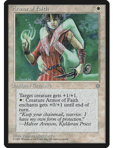 Magic: The Gathering Armor of Faith (004) Moderately Played