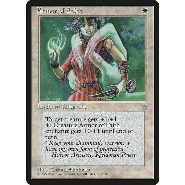 Magic: The Gathering Armor of Faith (004) Moderately Played