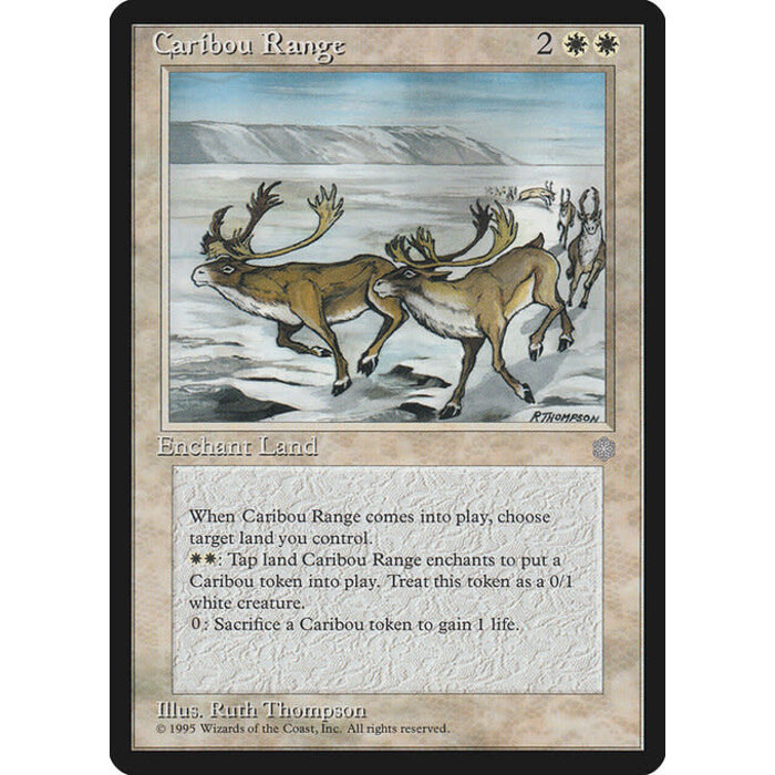 Magic: The Gathering Caribou Range (011) Lightly Played