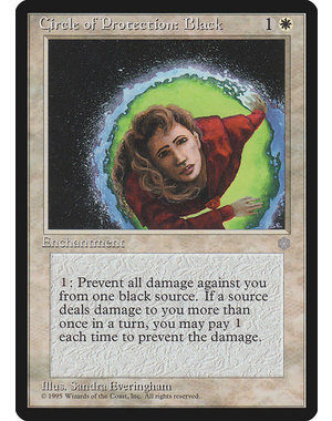 Magic: The Gathering Circle of Protection: Black (012) Lightly Played