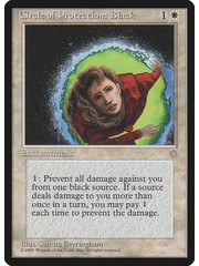 Magic: The Gathering Circle of Protection: Black (012) Moderately Played