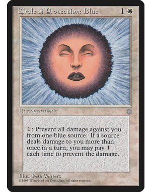 Magic: The Gathering Circle of Protection: Blue (013) Moderately Played