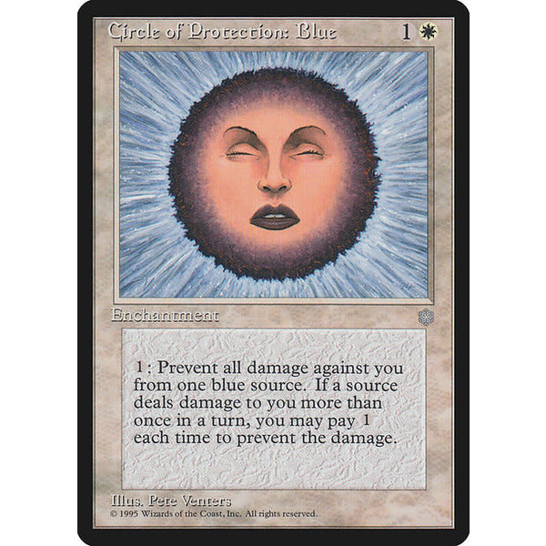 Magic: The Gathering Circle of Protection: Blue (013) Moderately Played