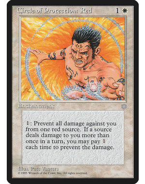 Magic: The Gathering Circle of Protection: Red (015) Moderately Played