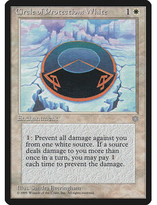 Magic: The Gathering Circle of Protection: White (016) Heavily Played