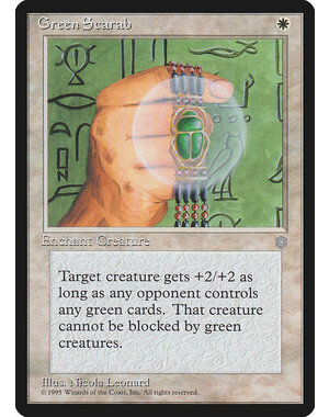 Magic: The Gathering Green Scarab (028) Lightly Played