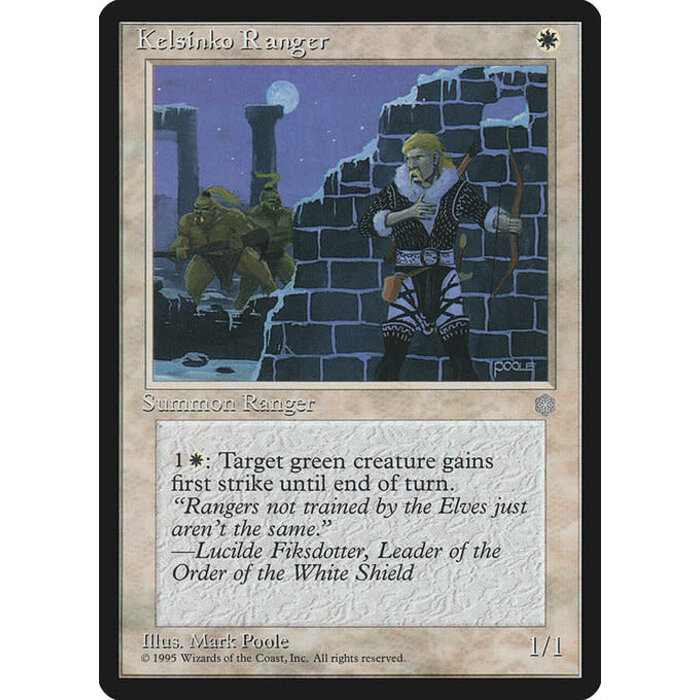 Magic: The Gathering Kelsinko Ranger (033) Heavily Played