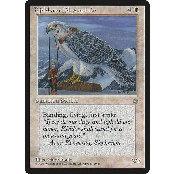 Magic: The Gathering Kjeldoran Skycaptain (039) Heavily Played