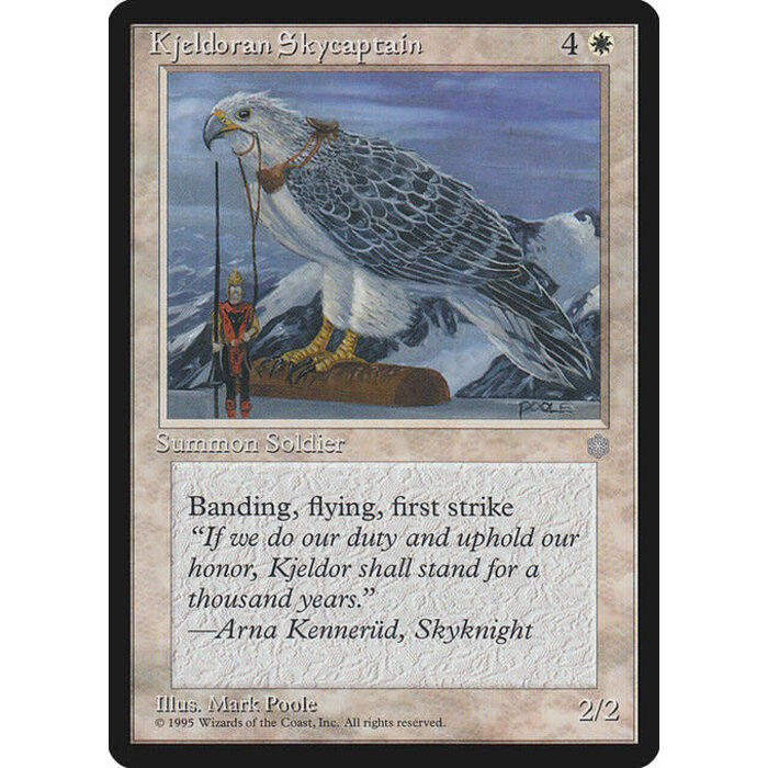 Magic: The Gathering Kjeldoran Skycaptain (039) Heavily Played