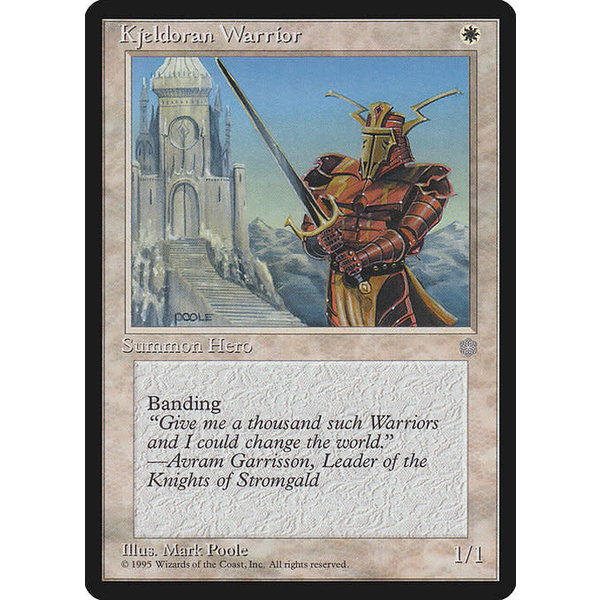 Magic: The Gathering Kjeldoran Warrior (041) Heavily Played
