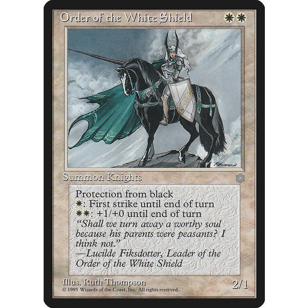 Magic: The Gathering Order of the White Shield (046) Moderately Played