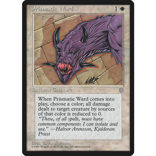 Magic: The Gathering Prismatic Ward (047) Heavily Played