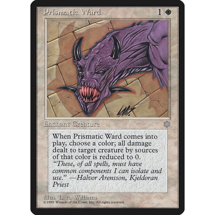 Magic: The Gathering Prismatic Ward (047) Moderately Played