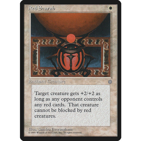 Magic: The Gathering Red Scarab (049) Moderately Played