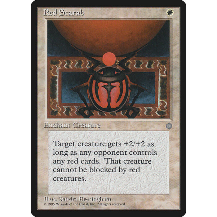 Magic: The Gathering Red Scarab (049) Moderately Played