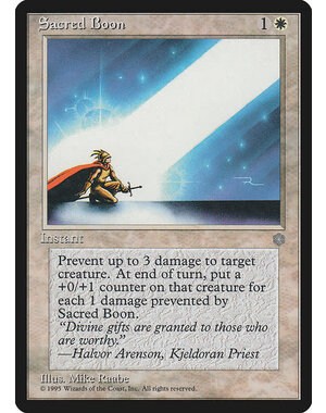 Magic: The Gathering Sacred Boon (050) Lightly Played