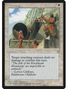 Magic: The Gathering Warning (055) Heavily Played